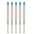 thumbnail image 1 of 5/10/20Pcs Ballpoint Pen Refill For Parker Pens Medium Point L:3.9 In Black Blue Red Ink Rods G2 Metal Refill Writing Stationery 5 PCS Blue, 1 of 6