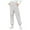 White, variant on FAIWAD Boys Girls Cinch Bottom Sweatpants Elastic Waisted Casual Joggers Kids School Uniform Workout Gym Pants