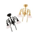 thumbnail image 5 of 1:12 Dollhouse Miniature LED Lamp Ceiling Lamp Chandelier Droplight Lighting Home Furniture Model Doll House Decor Toy, 5 of 14