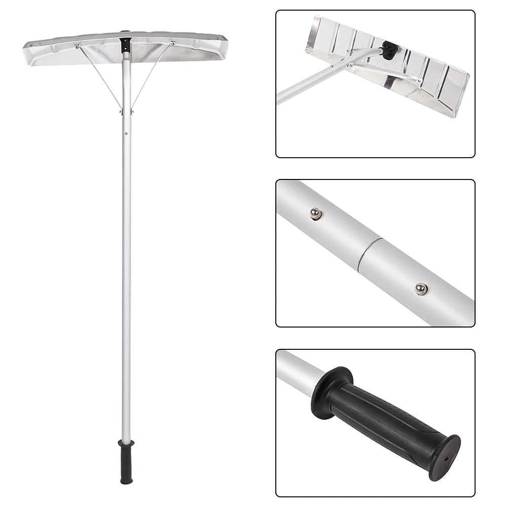 Winado 20FT Telescoping Snow Shovel Roof Rake Aluminum Tube with Wide