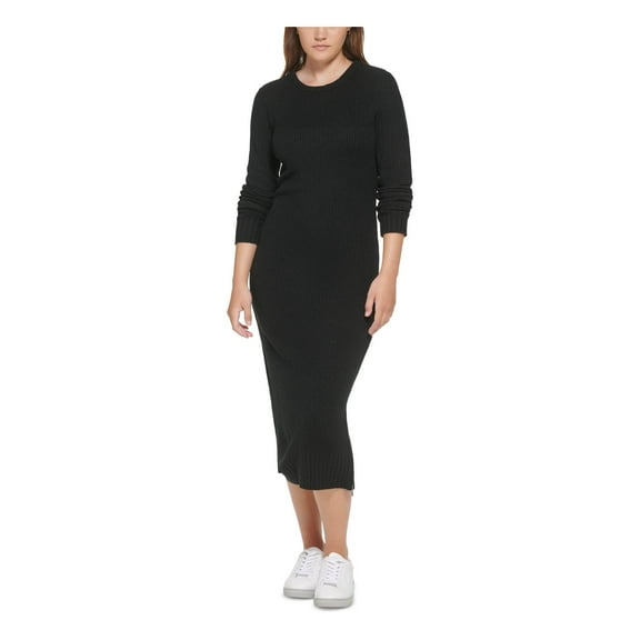 Calvin Klein Jeans Womens Knit Textured Bodycon Dress