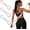 Pink-15bl, variant on Figure 8 Resistance Band, Silicone Resistance Band with Massage Grip, Portable Fullbody Yoga Pulling Rope