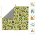 thumbnail image 3 of Honeii Cute Tractor for Dish Drying Mat for Kitchen Counter, Non-slip Rubber Backed, Hide Stain Kitchen Super Absorbent Draining Mat, Dish Rack Pad, 3 of 8