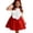 Red, variant on HAOTAGS Girls Tutu Dresses 7-8,Sleeveless Party Sweetheart Neckline Summer Flower Ball Gown Dress Pink
