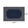 thumbnail image 5 of Noble House Midnight 5' 3" x 7' Outdoor Border Area Rug in Navy and Ivory, 5 of 5