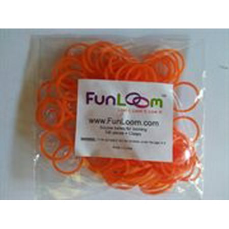 FunLoom Rubber Bands Orange - 100 Bands