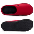 thumbnail image 4 of RockDove Chaussons en Mousse à Mémoire de Forme Bicolores pour Femmes, Taille 7-8 US Femmes, Rouge/noir, 4 of 10
