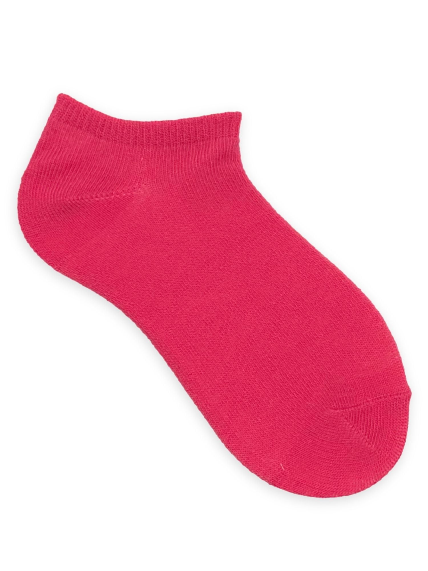 Wonder Nation Girls Striped No-Show Socks, 10-Pack, Sizes S-L