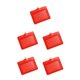 thumbnail image 1 of Sidaley 10 piezas cubierta de tarjeta de identificación carcasa protectora tarjetas de autobús manga Horizontal/rojo Type2 NO2, 1 of 6