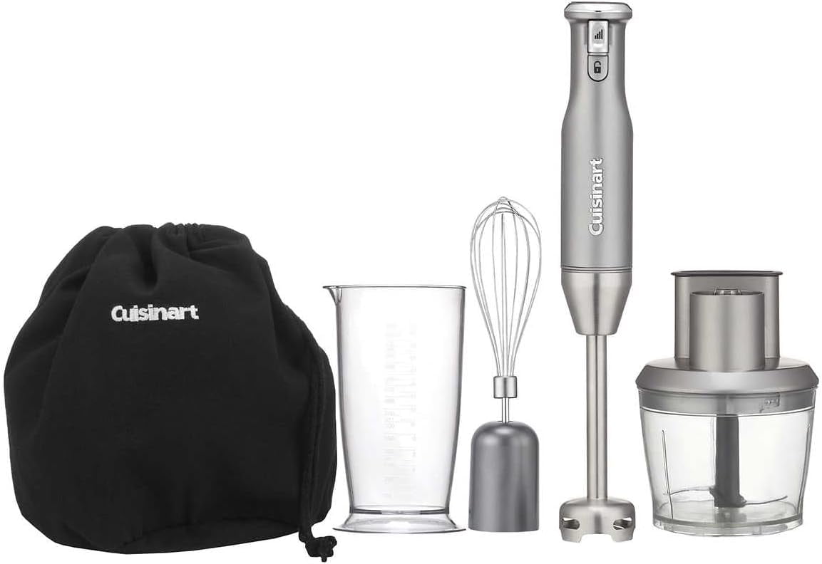 Restored Cuisinart HB-400PCFR Variable Speed Immersion Blender with Food Processor (Refurbished)