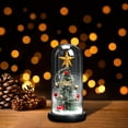 thumbnail image 6 of HCTSHG Christmas Tree in Glass Dome Tabletop Christmas Tree with Lights in Glass Dome for Xmas Home Indoor Room Christmas Decorations Desktop, 6 of 6