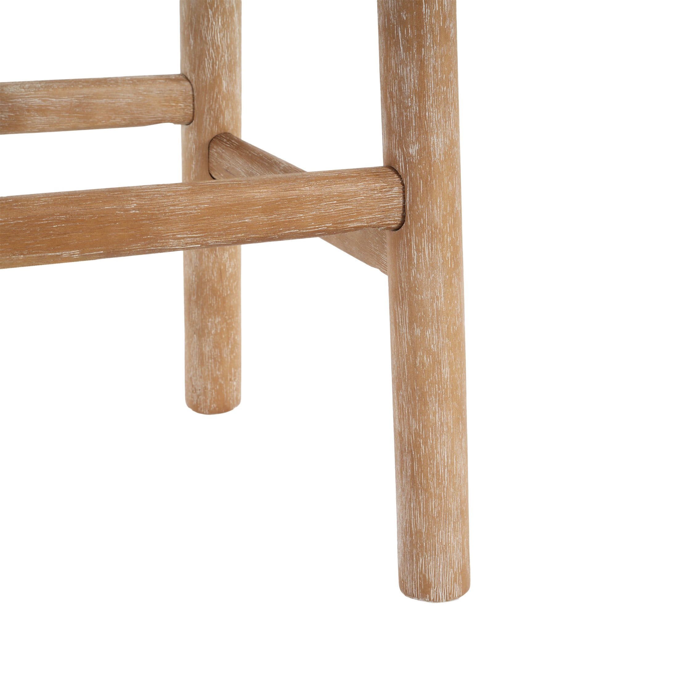 Christopher Knight Home Rustic 27.36" Counter Height Bar Stools, Solid Wood Frame, Natural, Set of 4