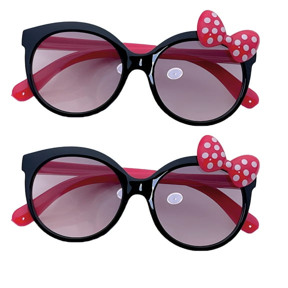 GJX 2Pcs Toddler Sunglasses,No Strain After Long Hours Kids Sunglasses Boys,Uv Rays Kept Away Kids Sunglasses,UV400 Protection,Black