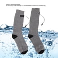 thumbnail image 4 of 1 Par De Calcetines Térmicos Eléctricos Con Calefacción De Doble Cara Para Invierno 3 Velocidades Temperatura 2 Uds Batería De 4000mAh Gris Cálido 1 Par, 4 of 7