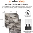 thumbnail image 2 of Papel Tapiz Tipo Piedra Con Adhesivo De 35X38CM Revestimiento Decorativo Para Cubierta De Mueble Encimera Cocina Estante Puertas Paredes Decoracion Hogar (Gris), 2 of 7