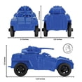 thumbnail image 2 of TimMee Recon Patrol Armored Cars - Blue Plastic Army Men Scout Vehicles, 2 of 6