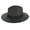 Black, variant on Top Headwear Womens Panama Upturn Paper Braid Wide Brim Fedora Hat - Yellow