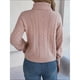 thumbnail image 4 of Suéter, suéter de cuello alto para mujer, punto cable, suéter, 4 of 6