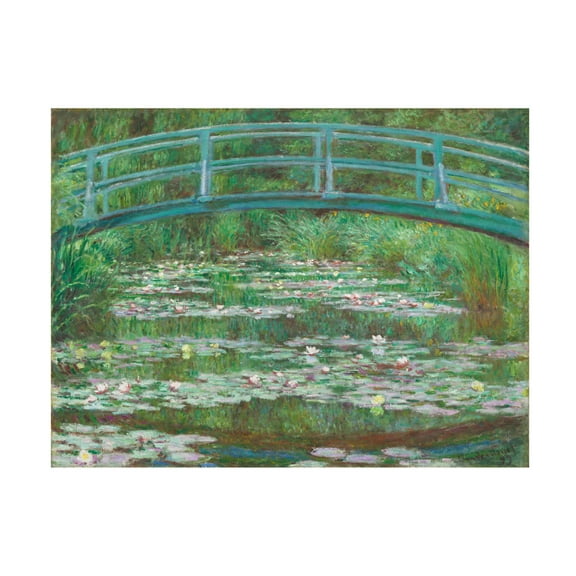 Trademark Fine Art Pictufy Japanese Footbridge 1899 Canvas Wall Art