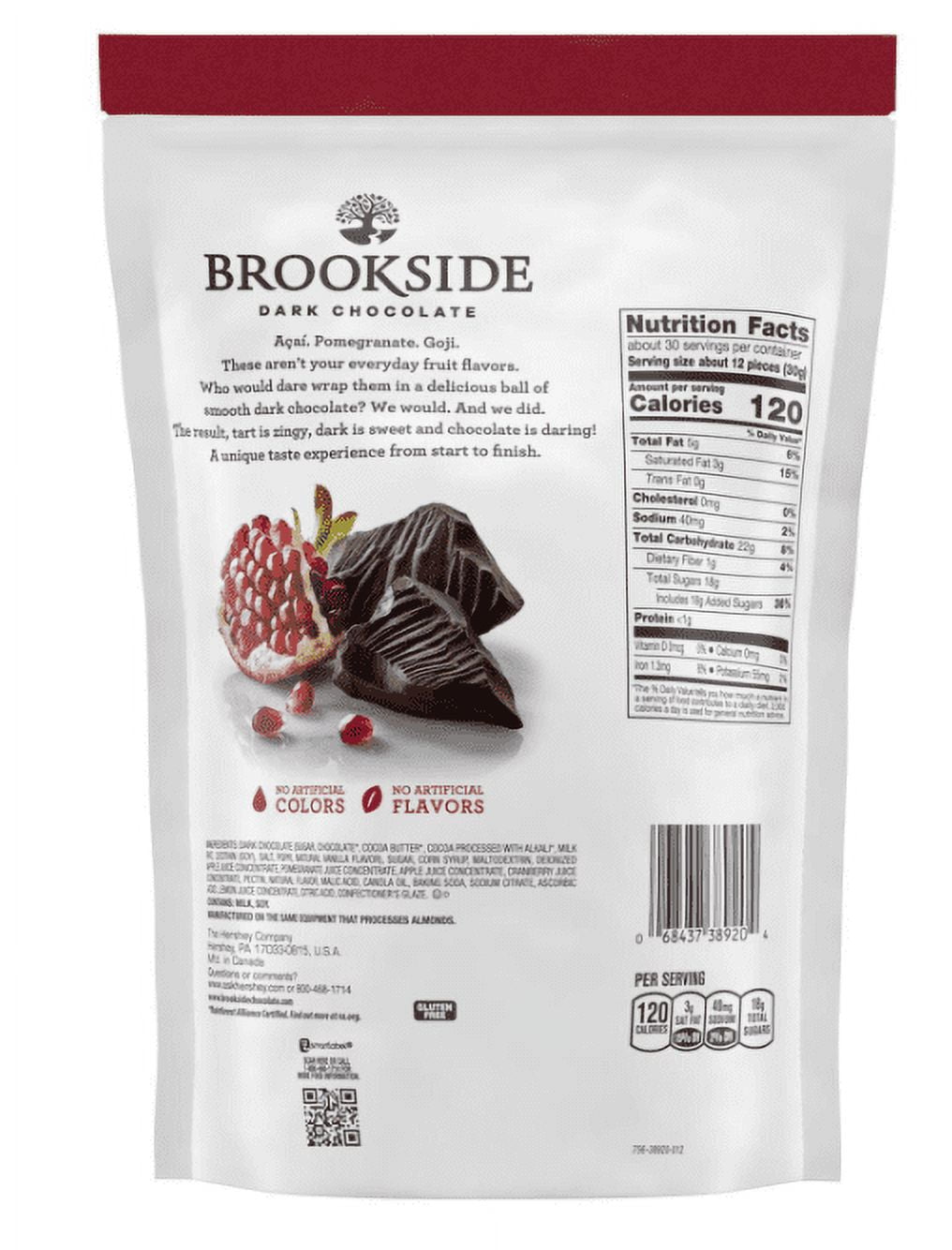 BROOKSIDE Dark Chocolate Pomegranate Flavored Snacking Chocolate, Bulk Bag (32 oz.)
