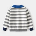 thumbnail image 4 of aDJFDGT Manteau d'Hiver 24 Mois Automne Hiver Automne Chandail à Revers pour Enfants Garçons Chandail à Rayures Chandail pour Bébé, 4 of 8