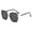 black, variant on Personalized sunglasses with large frame, made of metal, Black