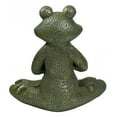 thumbnail image 4 of Northlight 14" Gold Verdigris Yoga Frog Outdoor Garden Statue, 4 of 5