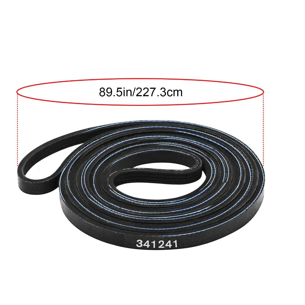 Replacement Dryer Drum Belt Fits Multiple Models Long Lasting Rubber Texture
