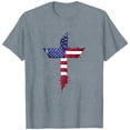 thumbnail image 4 of Mifsaly Womens American Flag Graphic Tee Crewneck Short Sleeve Summer Top 4Th Of July Loose Fit Patriotic Shirt S, 4 of 5