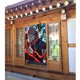 thumbnail image 3 of Cortina de puerta Yuji Itadori para entrada, cortina opaca con estampado de patrón, cortina divisoria para habitación, tapiz para decoración del hogar, 34" de ancho x 56" de largo, 3 of 7