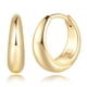 thumbnail image 1 of Aretes Aros Dorados con Baño de Oro 14K Hipoalergénicos para Mujer, 1 of 6