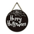 thumbnail image 1 of Clearance! Halloween Sign for Front Door Decor Halloween Wooden Door Hanger Halloween Door Sign Holiday Hanging Welcome Signs Halloween Decorations for Door, 1 of 9