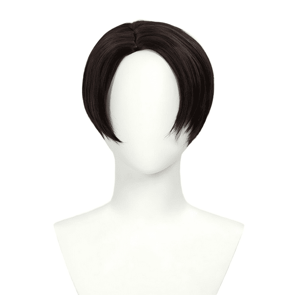 [Officially Licensed] Attack on Titan Levi Ackerman Wig Short Straight Black Wig