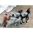 thumbnail image 2 of Merchant With Mule 15Th C. Nmerchant With A Mule Convoy Detail Of Italian Painting C1456-58. Poster Print by, 2 of 2
