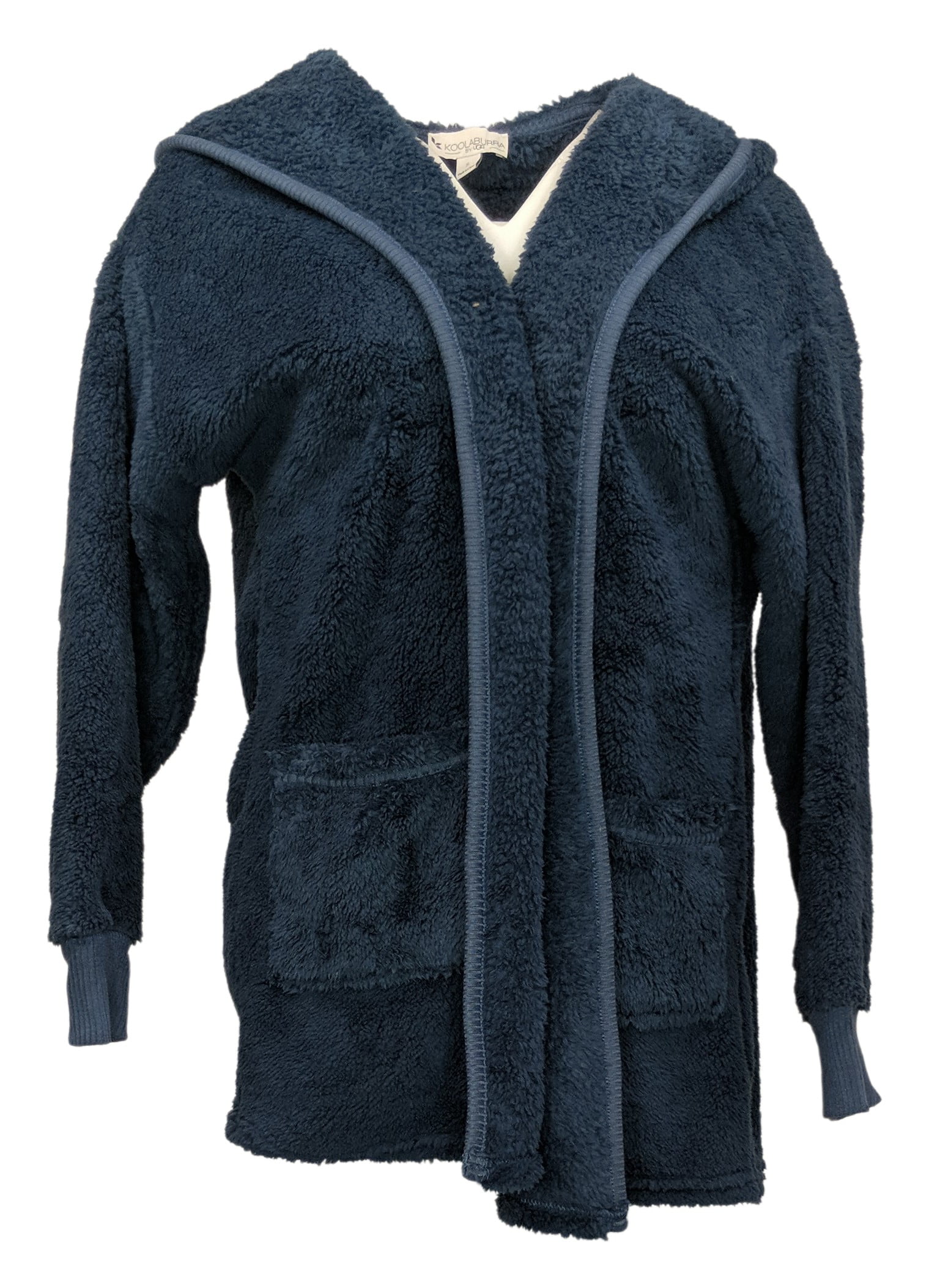 Cozy Shaggy Plush Cardigan Blue A386142 