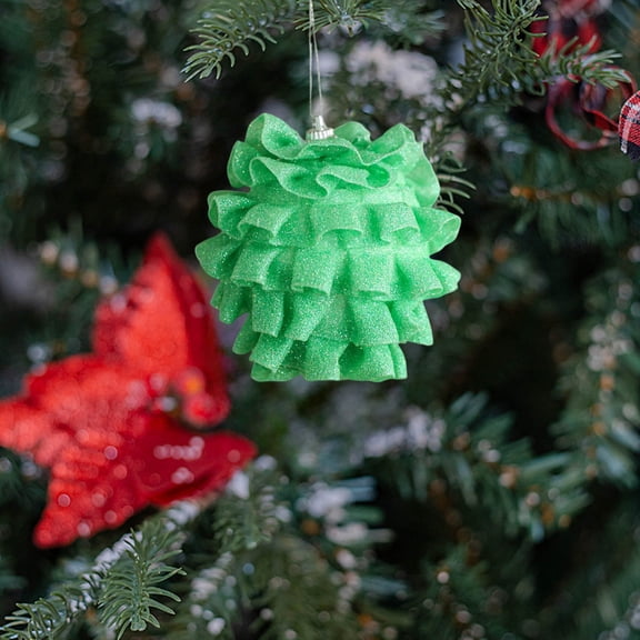 Foam Christmas Ball Ornament, 2.75" Hanging Baubles for Xmas Tree, Decorative Ball Pendant for Holiday Party Home Indoor Outdoor Decors