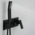 thumbnail image 4 of Shower system, Brass Matte Black Shower Faucet Set Shower System 10 Inch Rainfall Shower Head with Handheld Sprayer Bathroom Luxury Rain Mixer Combo Set, Rough-in Valve Included, 4 of 4