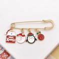 thumbnail image 5 of Christmas Collection Brooches Elk Santa Claus Pendant Fashion Pins Xmas Tree Snowman Accessories Jewelry Gifts Happy New Year, 5 of 5