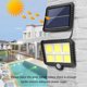 thumbnail image 2 of Outdoor Solar Light with Motion Sensor 56 LED, 120° IP65 Waterproof Solar Garden Light with 5m Cable [Energy Class A++], 2 of 4