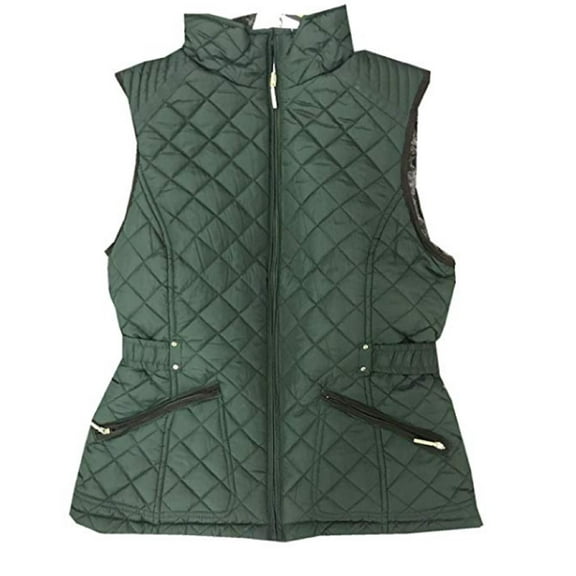 Weatherproof Ladies' Ultra Soft Cozy Lining Quilted Vest (S, Green)