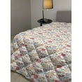 thumbnail image 2 of Chicken Down Alternative Comforter, Chunky Farm Animals in Polka Dots Flowers and Berries, Microfiber Quilt for All Season, 5 Sizes, Brown Camel, by Ambesonne, 2 of 3