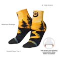 thumbnail image 6 of Fuzoiu Sunset River Pine Trees Print Adult Socks, Crew Moisture-wicking Socks, Unisex Cushion Crew Socks,Casual Sports Ankle Socks, 6 of 7