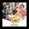 thumbnail image 5 of Crash Cymbal, Pack Of 2 Brass Hand Pool Percussion Instrument Toy for Children Adults, 5 of 7