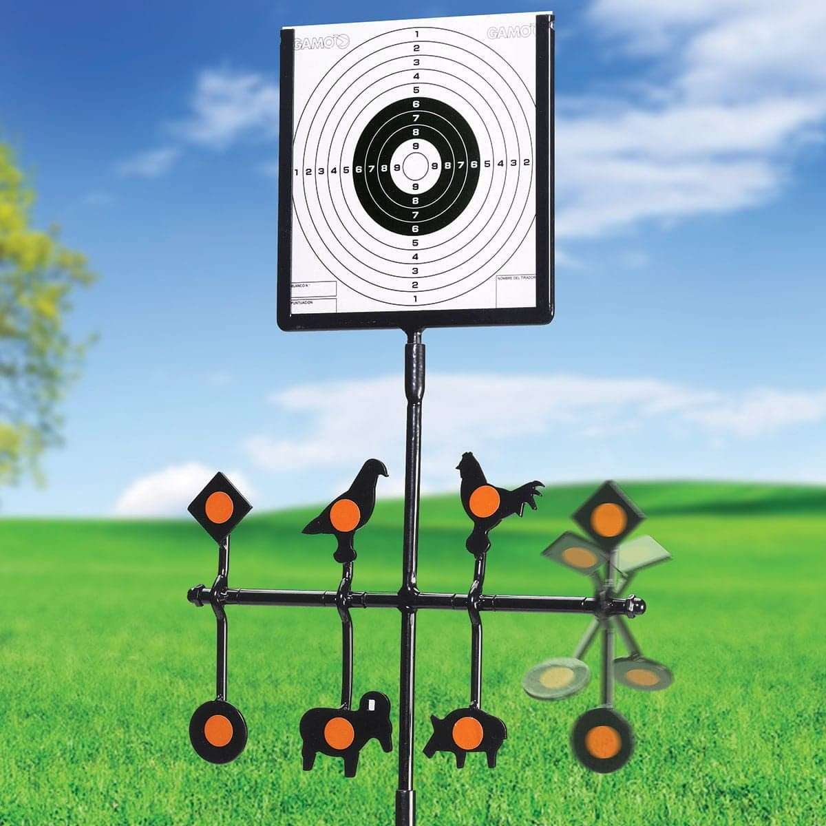 Gamo Deluxe Spinning Air Gun Target, Black