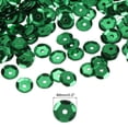 thumbnail image 2 of Lentejuelas Sueltas con Reverso Plateado 2400 Piezas Lentejuelas en Forma de Copa para Manualidades, Costura Y Fabricación de Joyas, Color Verde Oscuro, 2 of 5