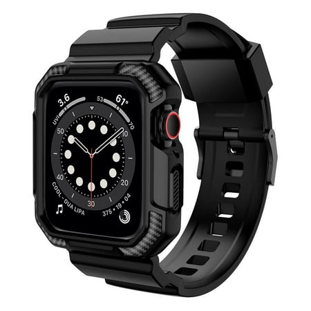 Ightup Silicone Apple Watch Case Wristwatches Band, For Apple Watch Series 1-8 & SE, 38mm-45mm
