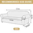 thumbnail image 5 of JIATER 1-Piece Sofa Cover Stretch Couch Cover Washable Sofa Slipcover Furniture Protector for 3 Cushion Sofa,Light Gray, 5 of 8