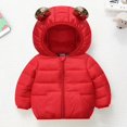 thumbnail image 4 of Toddler Winter Coats Puffer Padded Jacket Baby Boys Girls Bear Hoods Down Jacket Light Weight Infant Outerwear 1-6 Years, 4 of 4