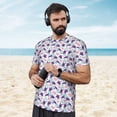 thumbnail image 4 of Wukai Ornamental Turtles Print Men's Short-Sleeved Mesh T-Shirt,Quick-Dry Short Sleeve Workout T-Shirt-, 4 of 8