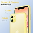 thumbnail image 4 of JETech Matte Case for iPhone 11 6.1-Inch, Shockproof Military Grade Drop Protection, Frosted Translucent Back Phone Cover, Anti-Fingerprint (Yellow), 4 of 6